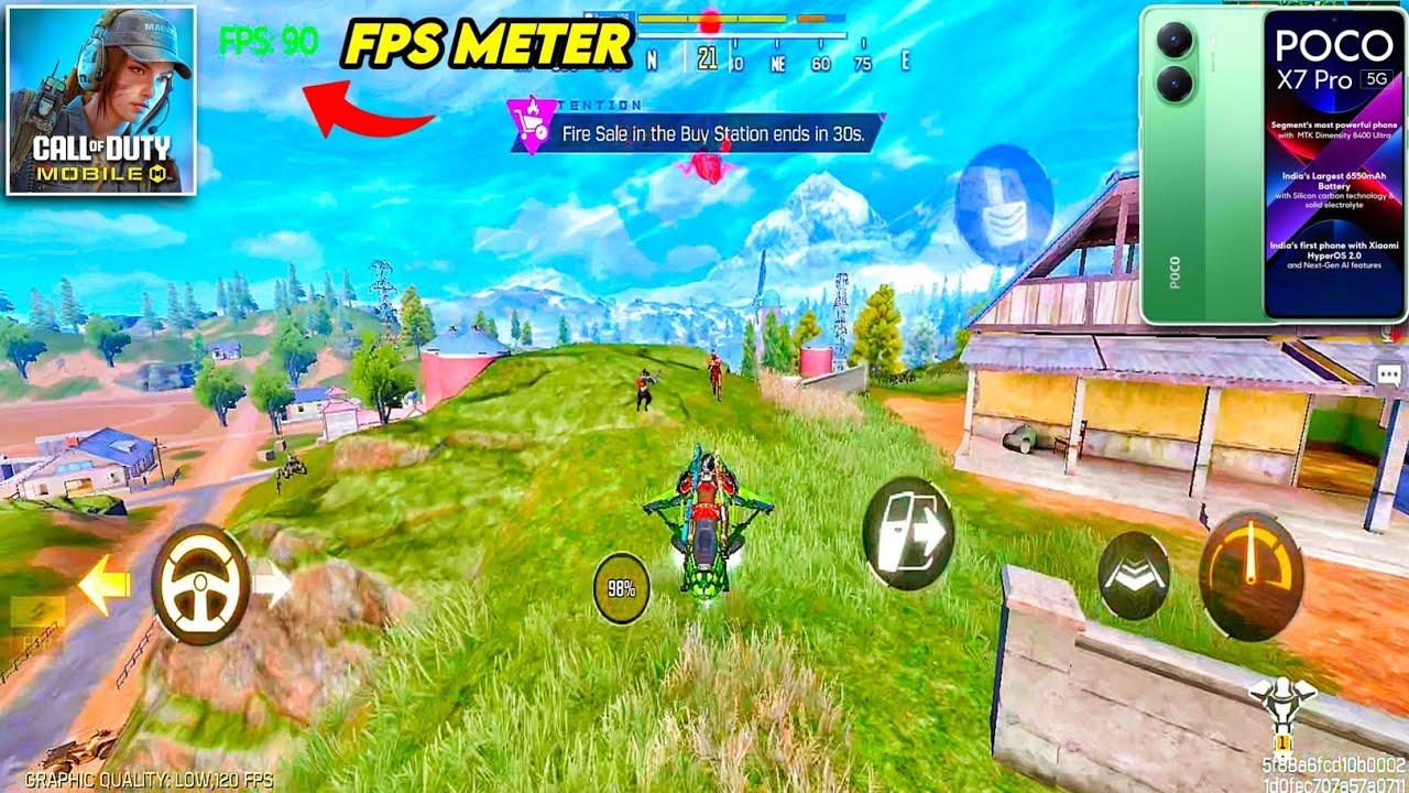 POCO X7 PRO CODM TEST with FPS METER 😍 POCO X7 PRO CODM GAMEPLAY 