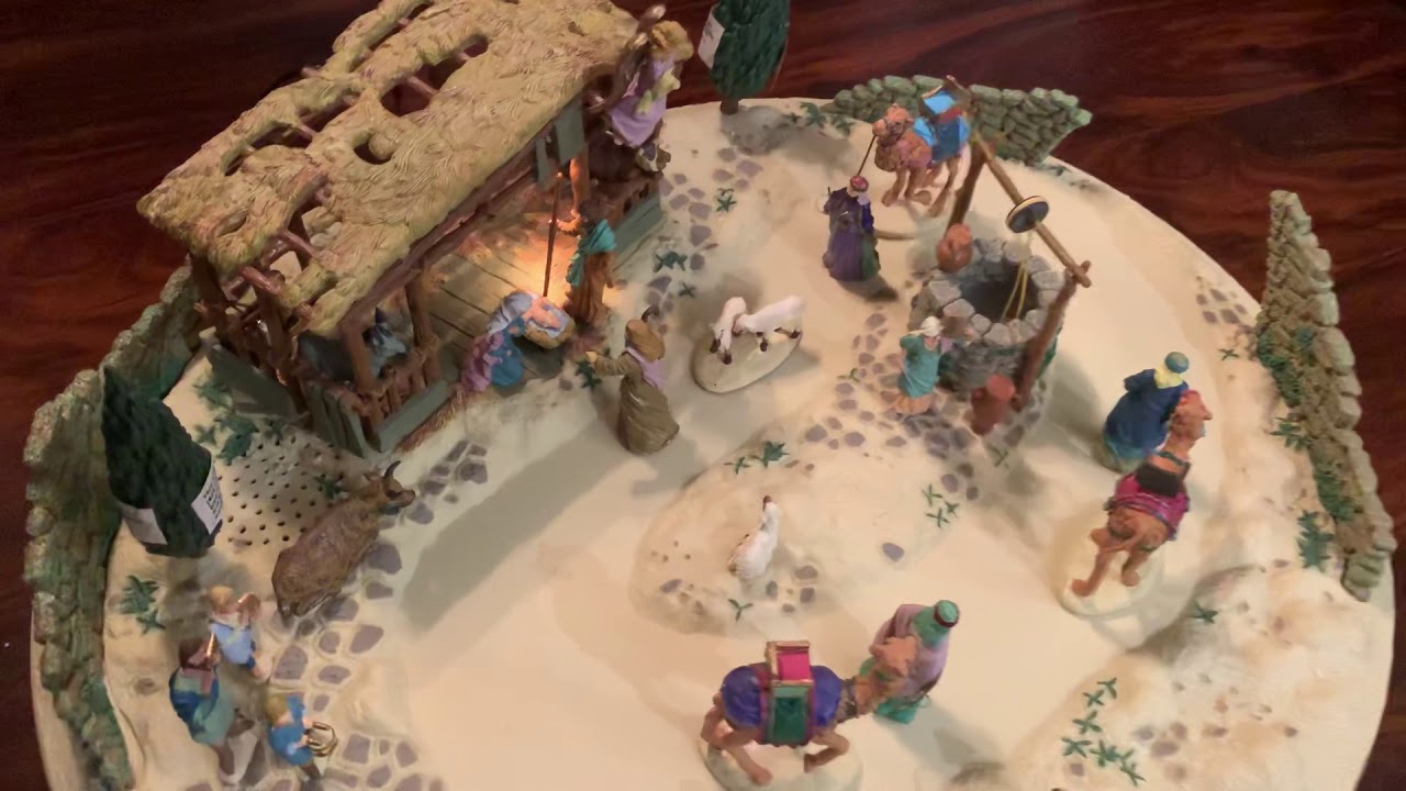 Mr. Christmas 1997 “Christmas in Bethlehem” Musical Animated Nativity COMPLETE! WORKS GREAT