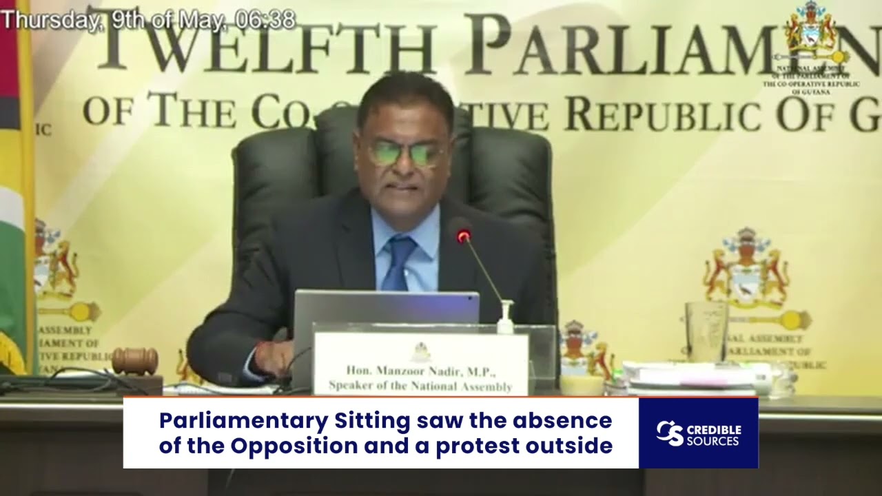 Parliamentary Protest: Empty Opposition Benches Greet Irfaan Ali