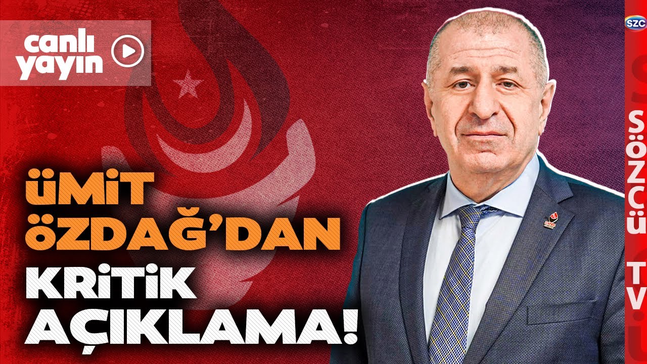 Ümit Özdağ'dan Gündemi Sarsan Açıklamalar! İmralı, Erdoğan, Bahçeli, Barzani