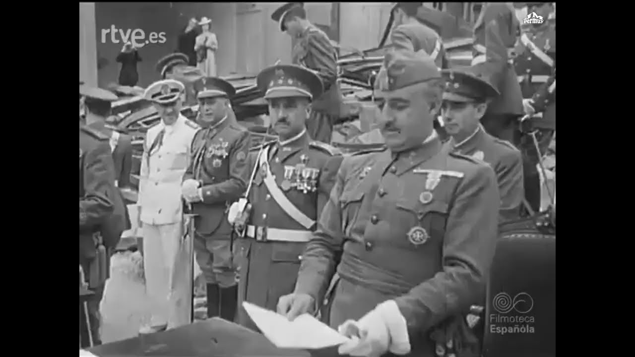 1941 07 22 Franco entrega Despachos a nuevos oficiales en el Alcázar de Toledo