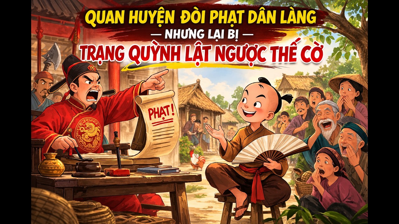 Quan Huyện Đòi Phạt Dân Làng – Nhưng Lại Bị Trạng Quỳnh Lật Ngược Thế Cờ