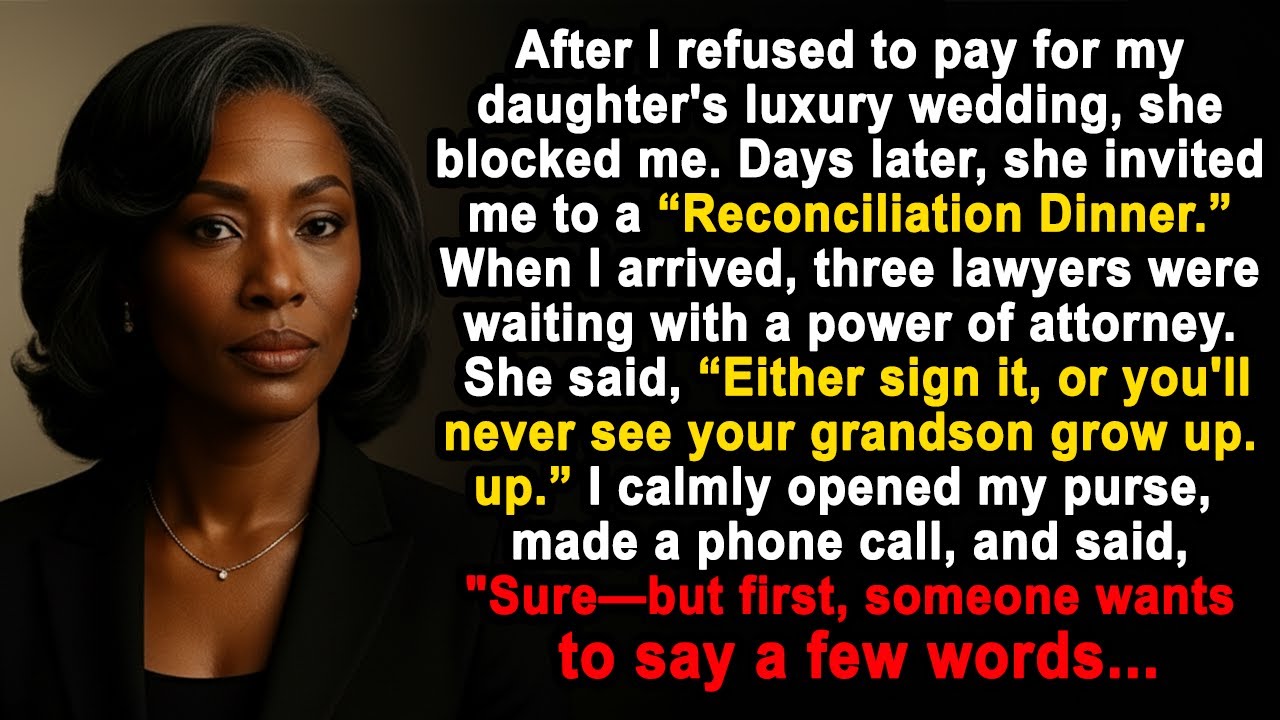 After I Refused to Pay for My Daughter's Luxury Wedding—She Set Me Up at Dinner, but I...