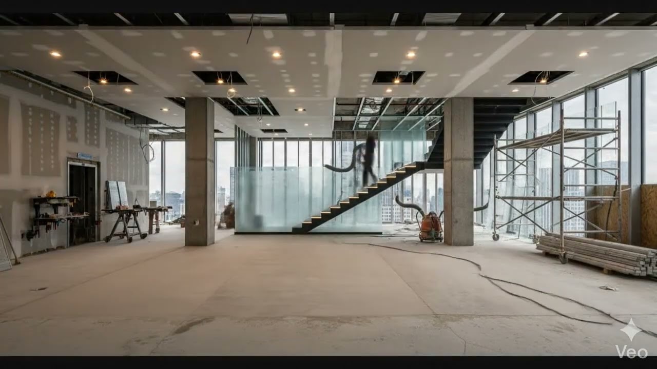 Ultra-Minimalist Concrete Penthouse