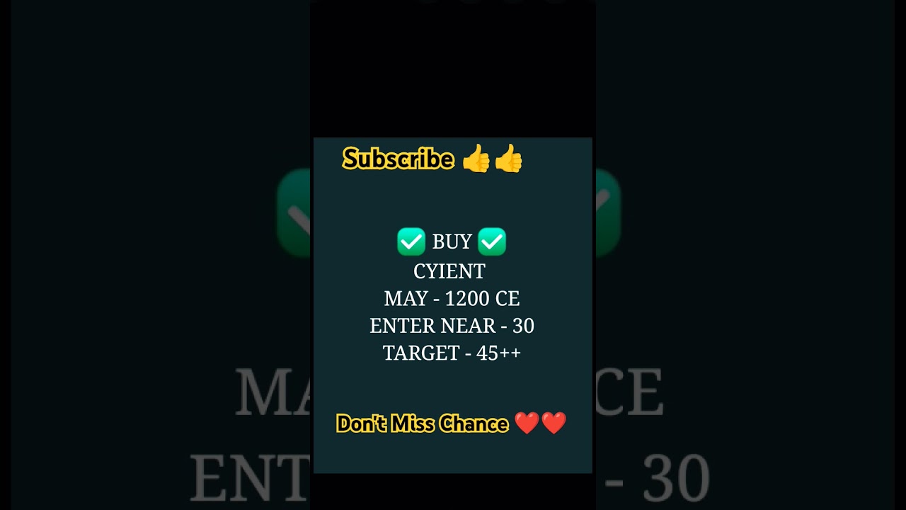 🔥BEST STOCK FOR OPTION TRADING🔥✅.        #cyient   #maharashtra  #mojooptions