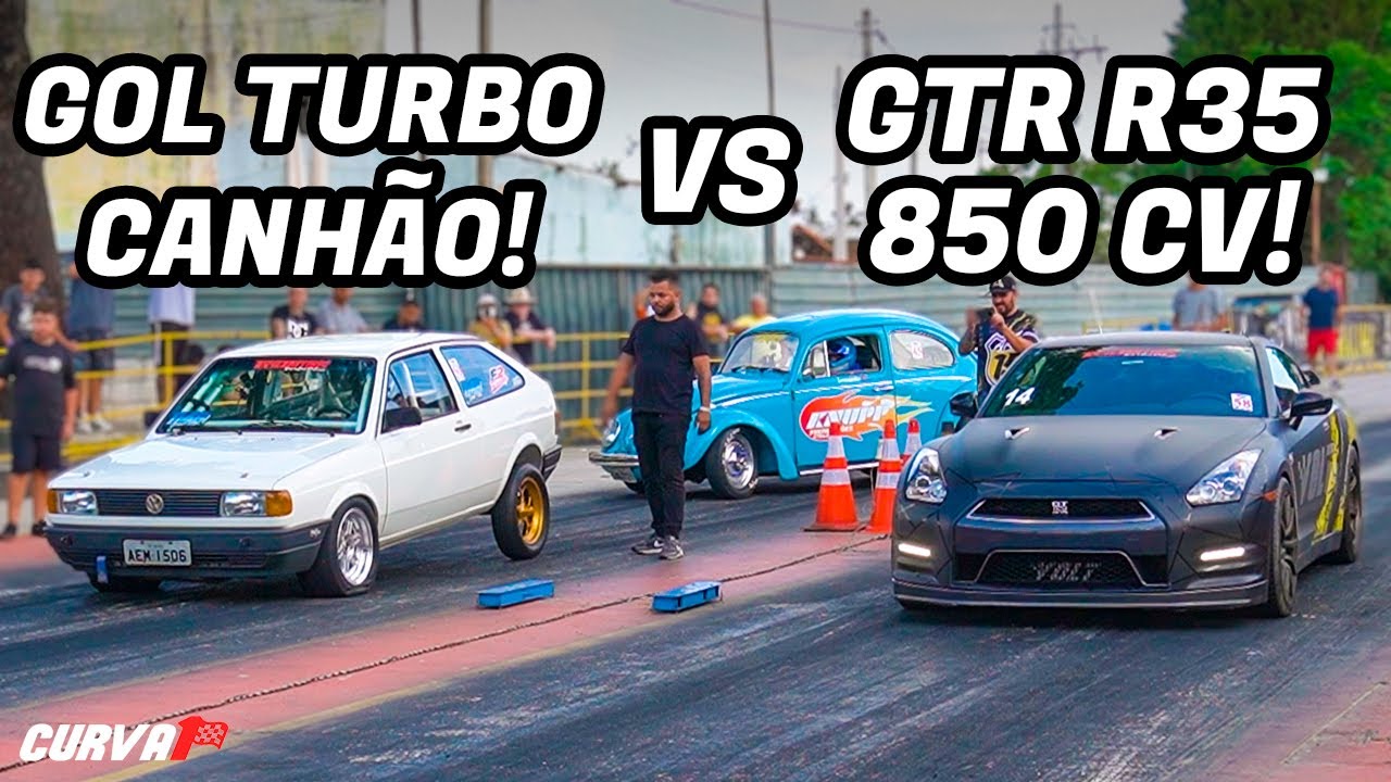 NISSAN GTR MONSTRUOSO PAROU A ARRANCADA