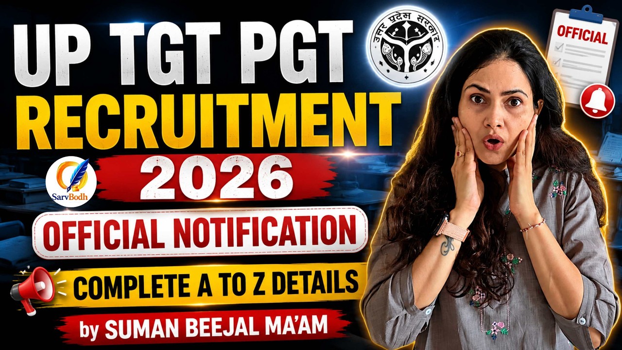 UP TGT PGT 2026 Official Notification | Vacancy, Qualification & Important Updates