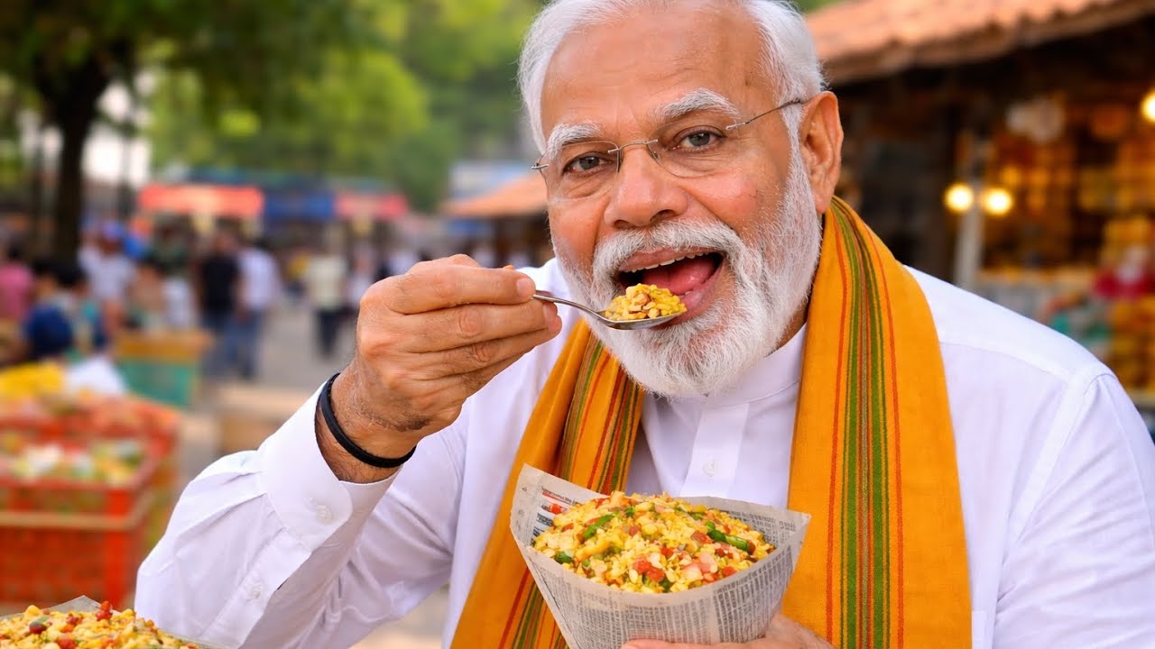 Modi Ji Jhalmuri Khate Hue 😲 | Viral Street Food Moment
