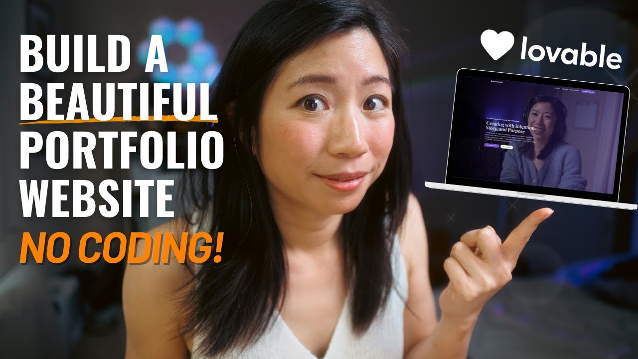 Build a stunning portfolio website with Lovable AI!