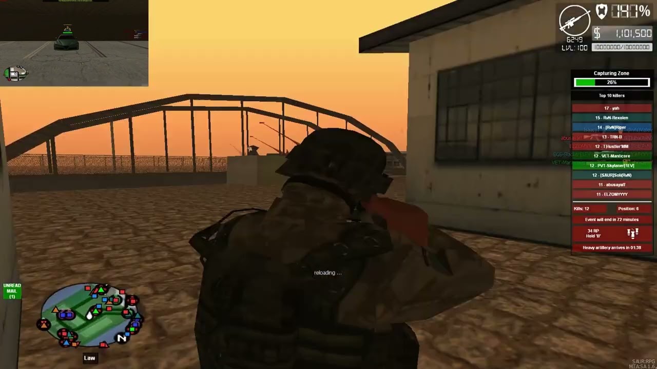 [MTA:SA - SAUR:RPG] Manticore War zone Montage