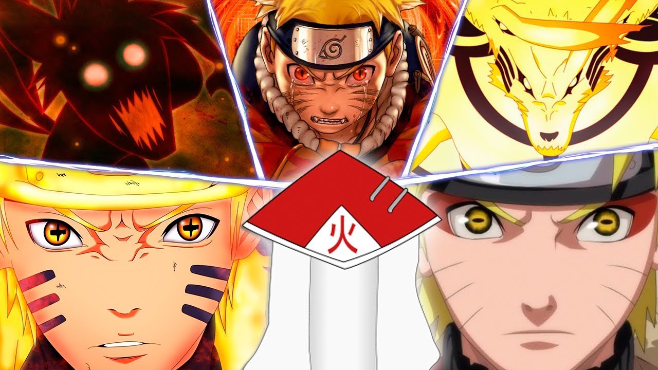 TODAS AS TRANSFORMAÇÕES DO NARUTO UZUMAKI | Player Solo