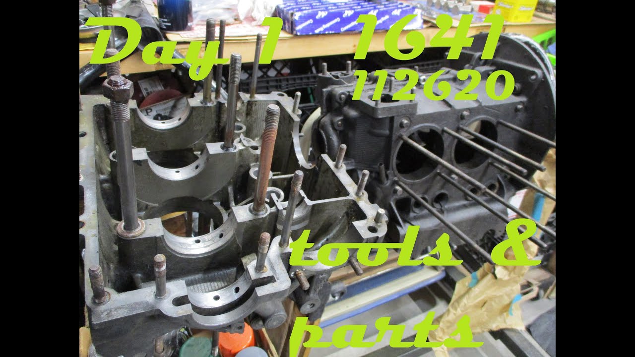 How to Rebuild a 1641 VW Engine - DAY1 Tools and parts - (Video label - 112620 1641 Engine Build)