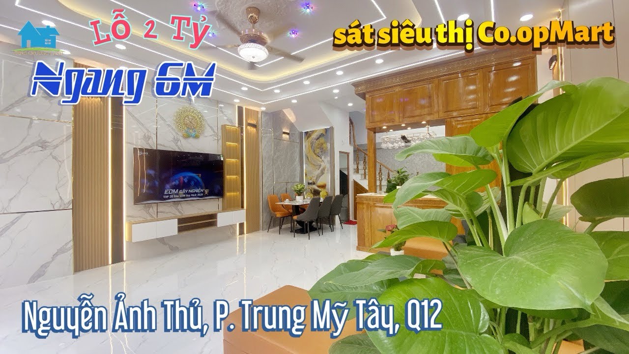 🔥Bán biệt thự Quận 12 mini xinh xắn! Ngang 6m rộng, gần Siêu thị CoopMart đẹp say đắm lòng người xem