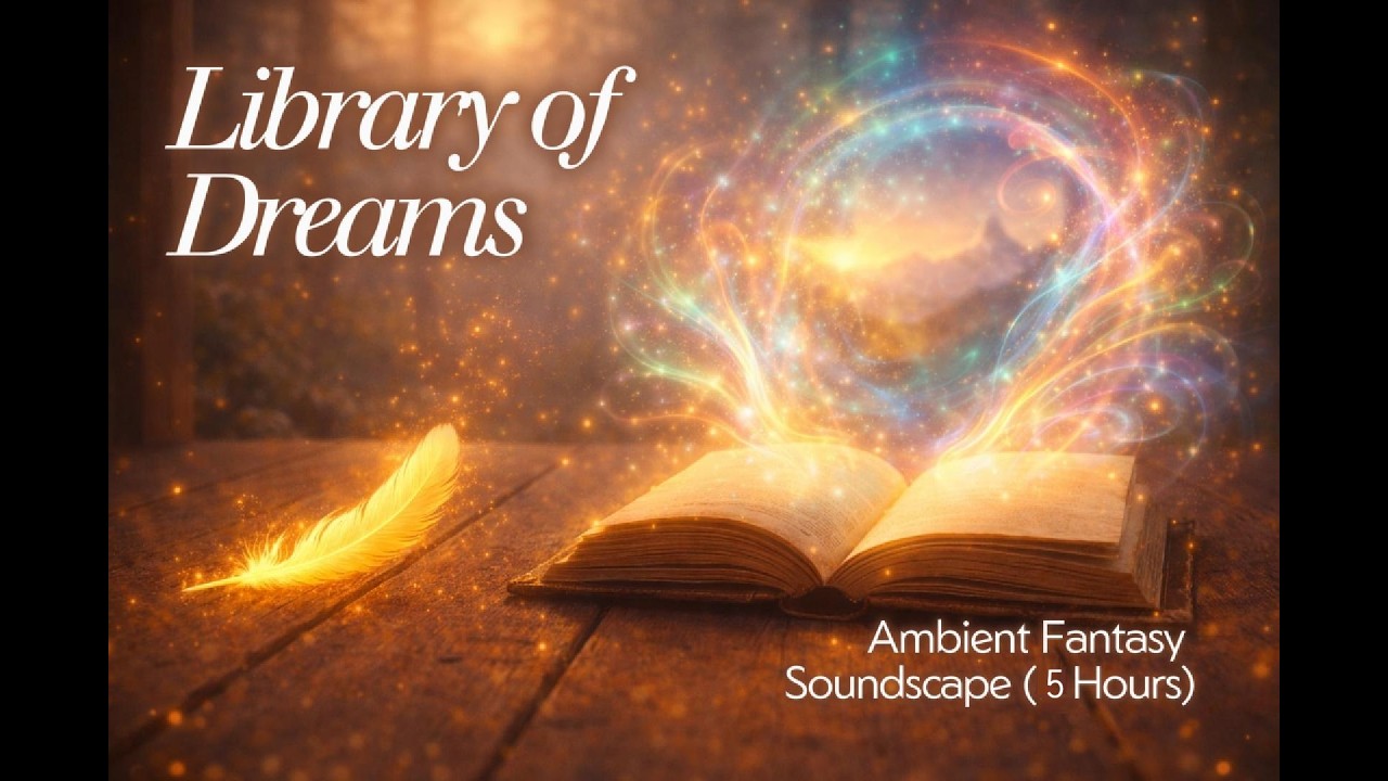 LIBRARY OF DREAMS — AMBIENT FANTASY SOUNDSCAPE (4+ HOUR) #meditationmusic #relaxingmusic #soundscape