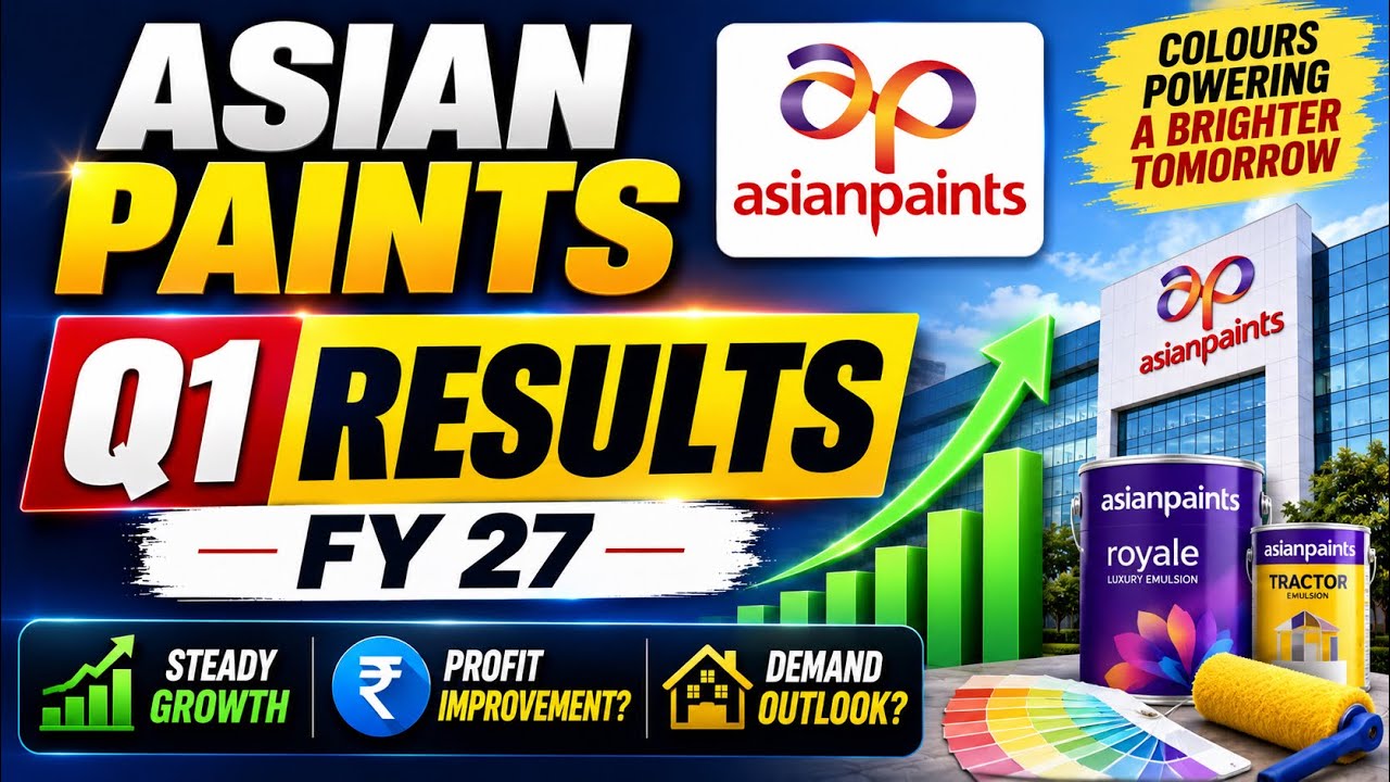 Asian Paints Q1 Results FY27: Profit 40% Bada! Revenue 18% Up 🎨 | Full Analysis
