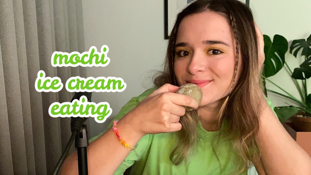 ASMR // Dondurmalı Mochi Yiyorum - Ice Cream Mochi Eating // Türkçe ASMR