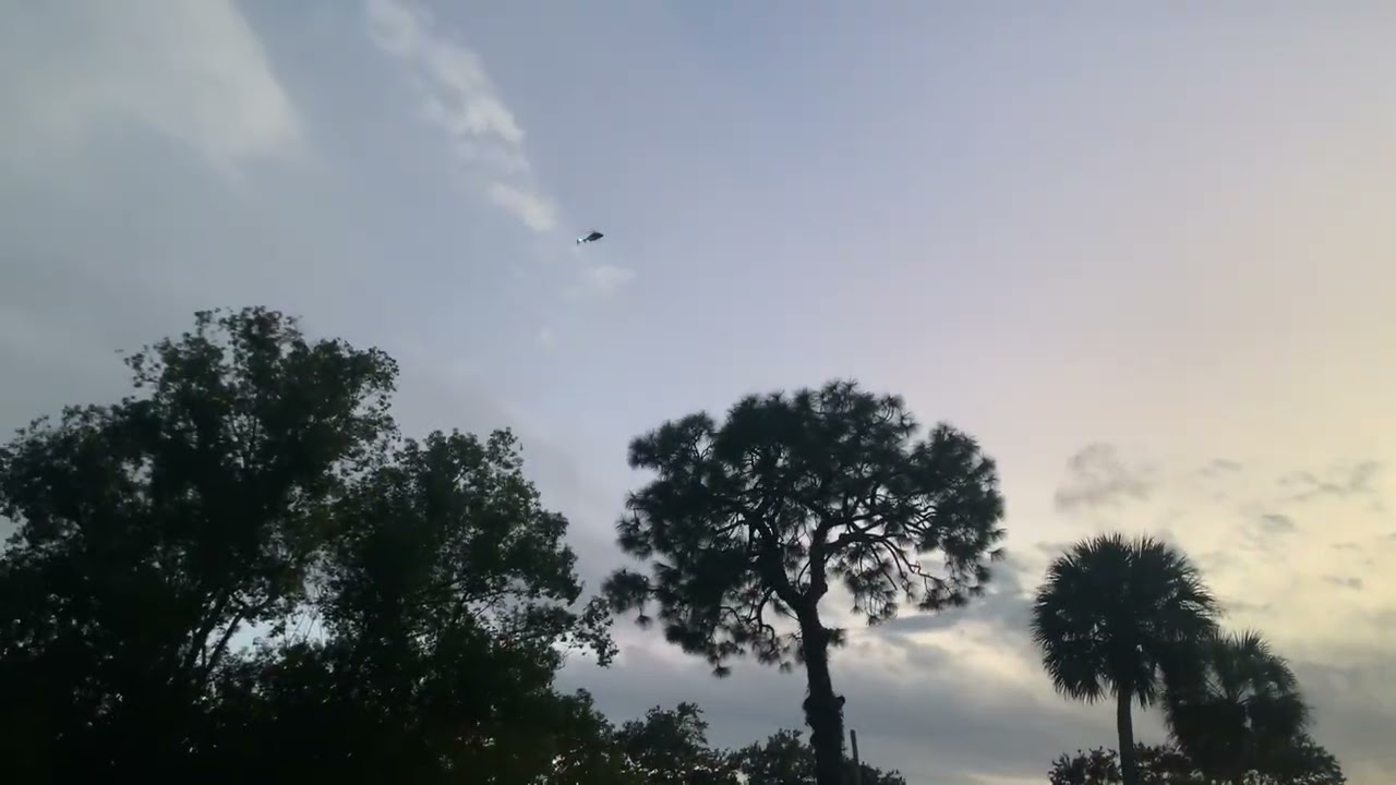 Jaime’s Aunt Linda Helicopter Fly By 