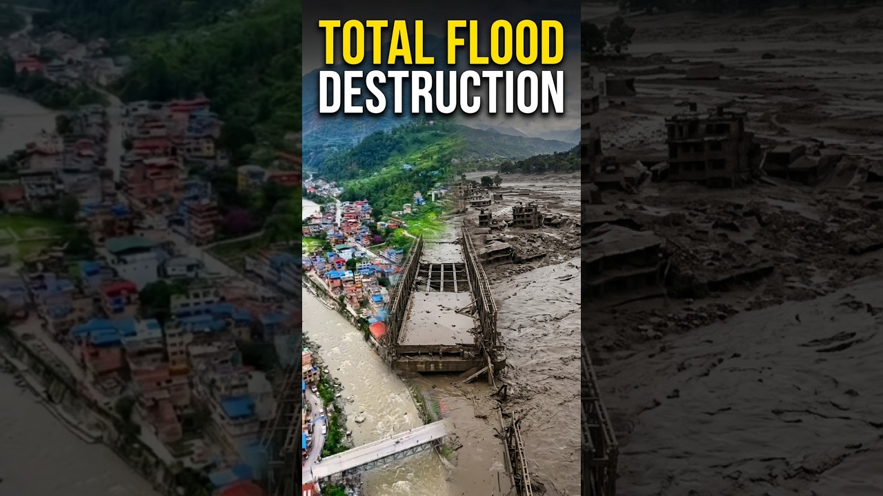 Nepal flood: Before and after #nepal #flood #disaster