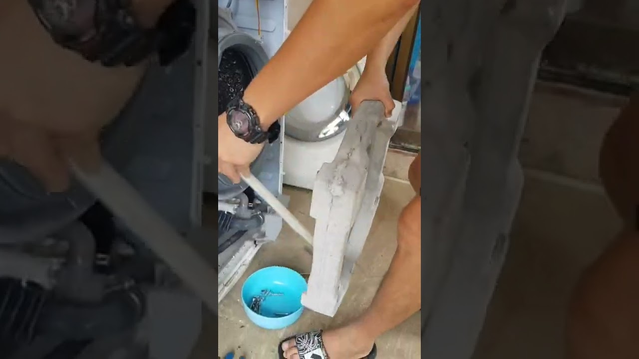 วิธีถอดล้างเครื่องซักผ้าฝาหน้า Electrolux