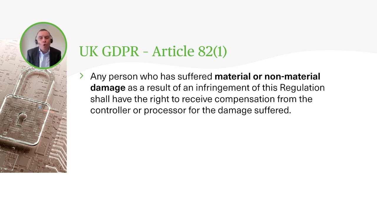 Data Protection & Compensation Claims - The Key Issues Explored - Webinar