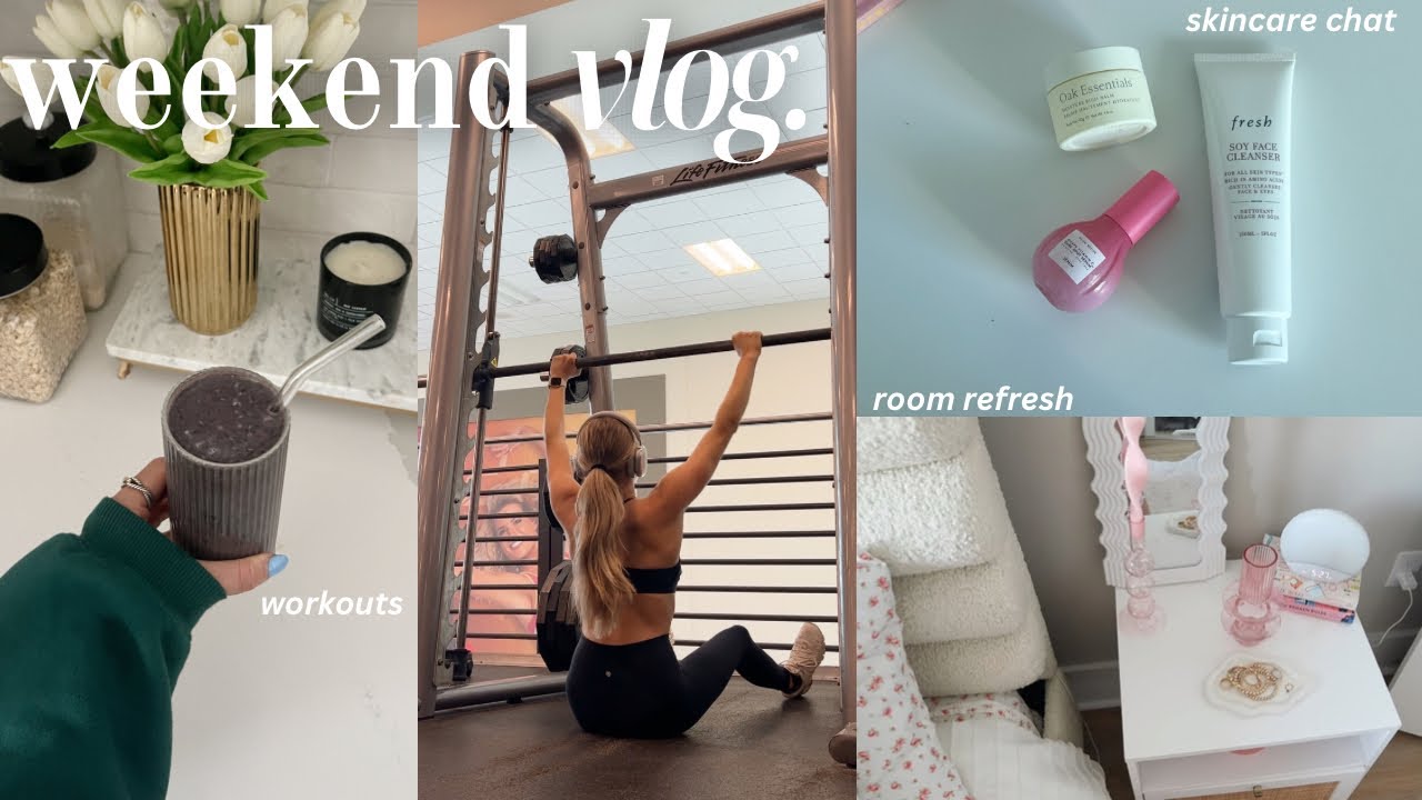 VLOG: rearranging my room, current skincare chat, + i got a gym membership!