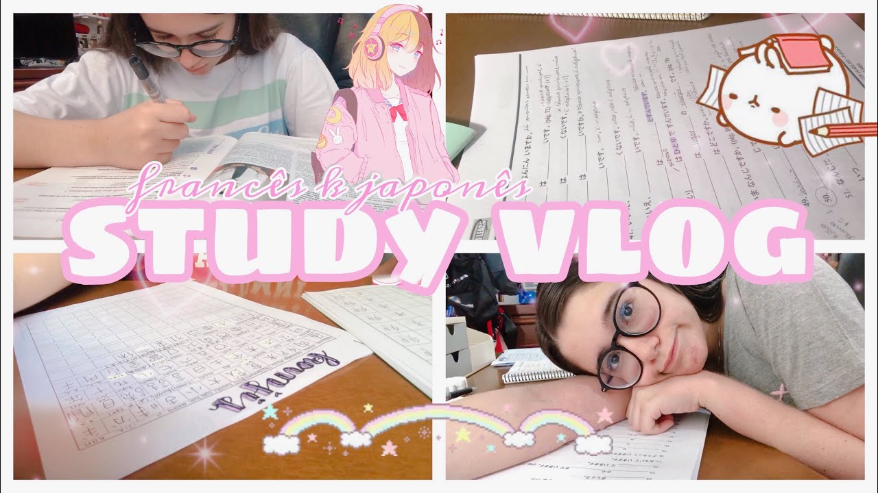 STUDY VLOG JAPONÊS E FRANCÊS NAS FÉRIAS🇯🇵🇫🇷|Lauraa Menezez