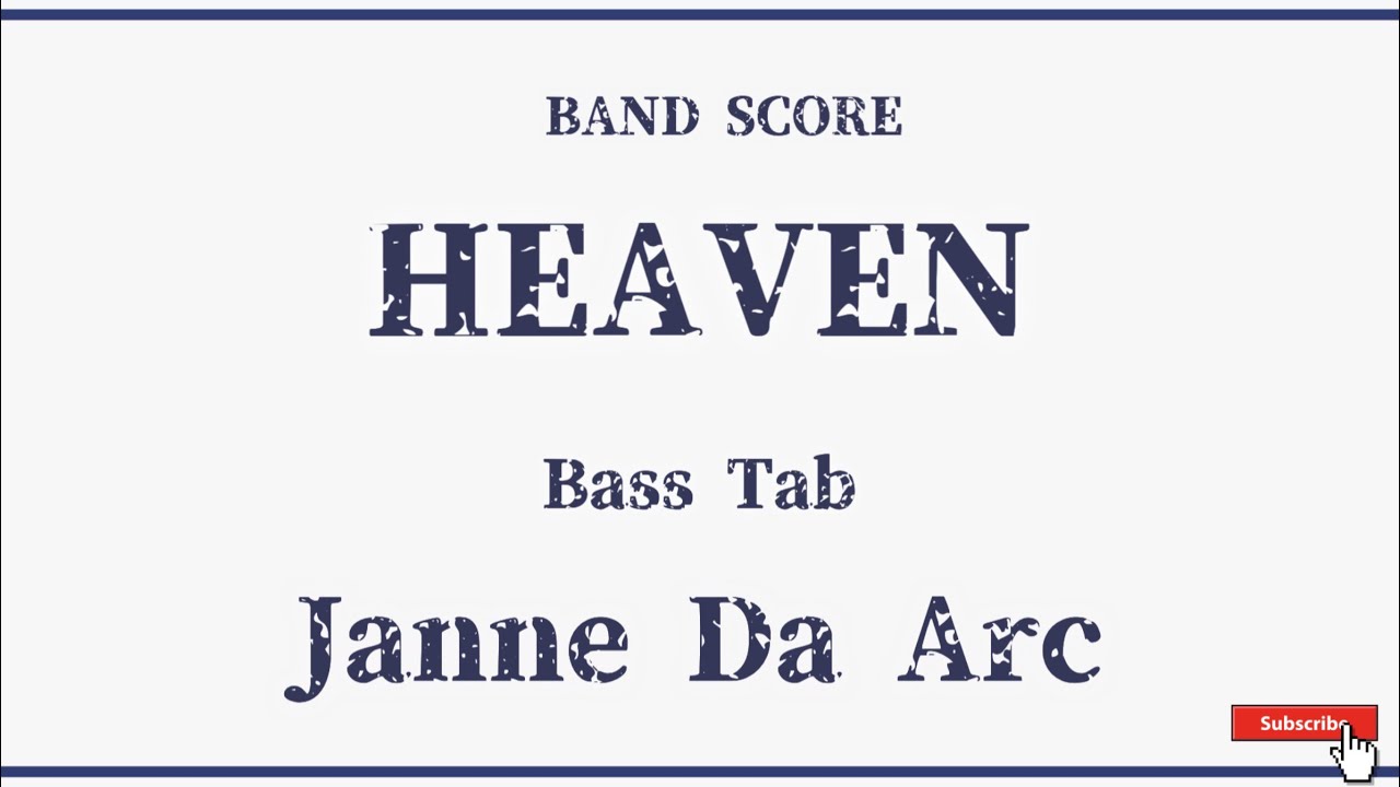 【Janne Da Arc】バンドスコア『HEAVEN』 Bass Score！