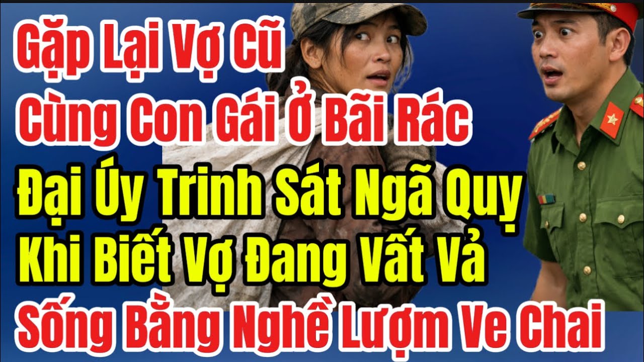 Gặp Lại Vợ Cũ Cùng Con Gái Ở Bãi Rác.Đại Úy Trinh Sát Ngã Quỵ,Khi Biết Vợ Đang Sống Bằng Nghề VeChai
