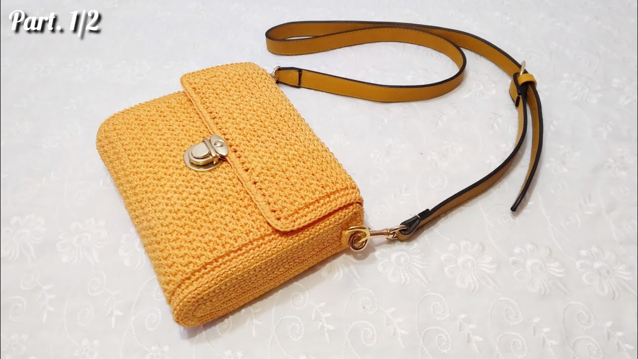 Tutorial Tas Rajut Santai Tanpa Furing dan Resleting || Crochet Bag || Part. 1