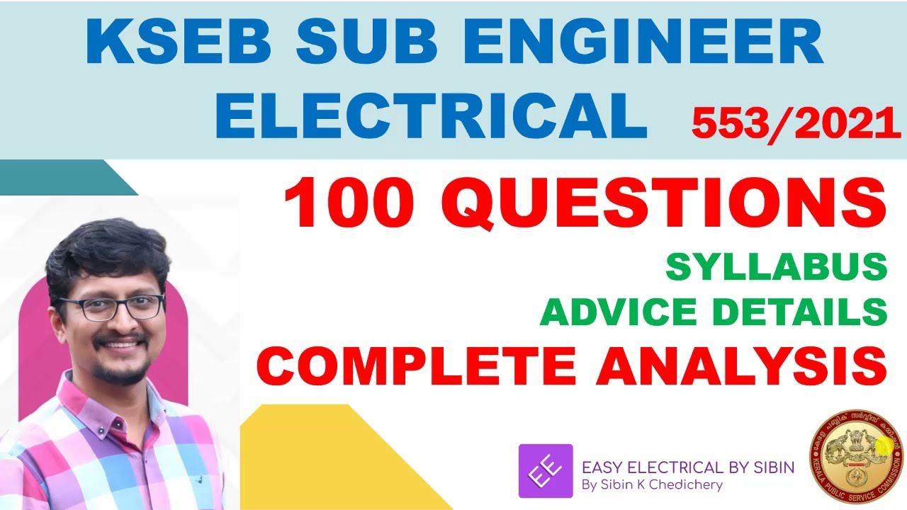 KSEB Sub Engineer Previous Year Questions Complete Analysis | KERALA PSC #kseb #assistantengineer