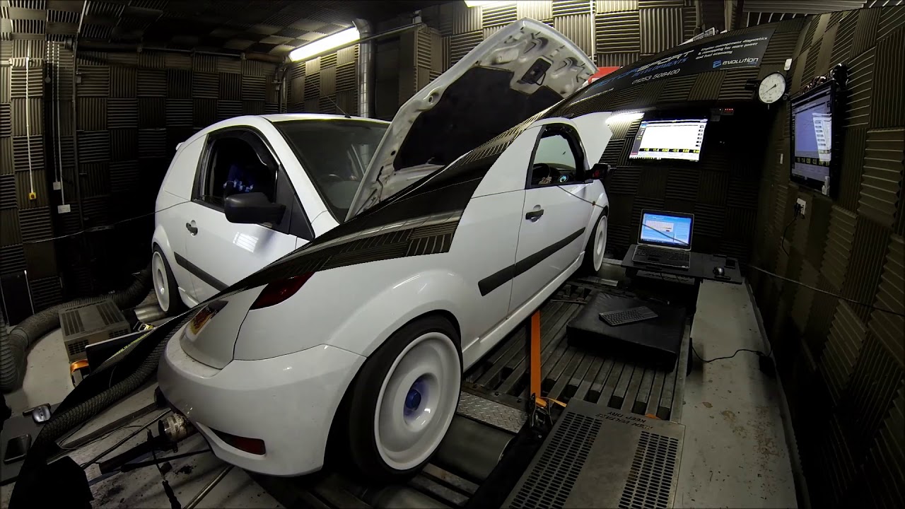 4wd Fiesta Cosworth Van On the Dyno