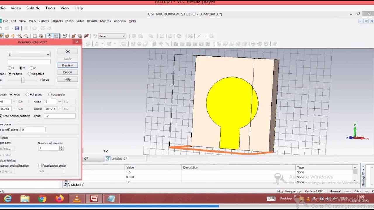 HOW TO MAKE CIRCULAR PLANAR ANTENNA USING CST SOFTWARE
