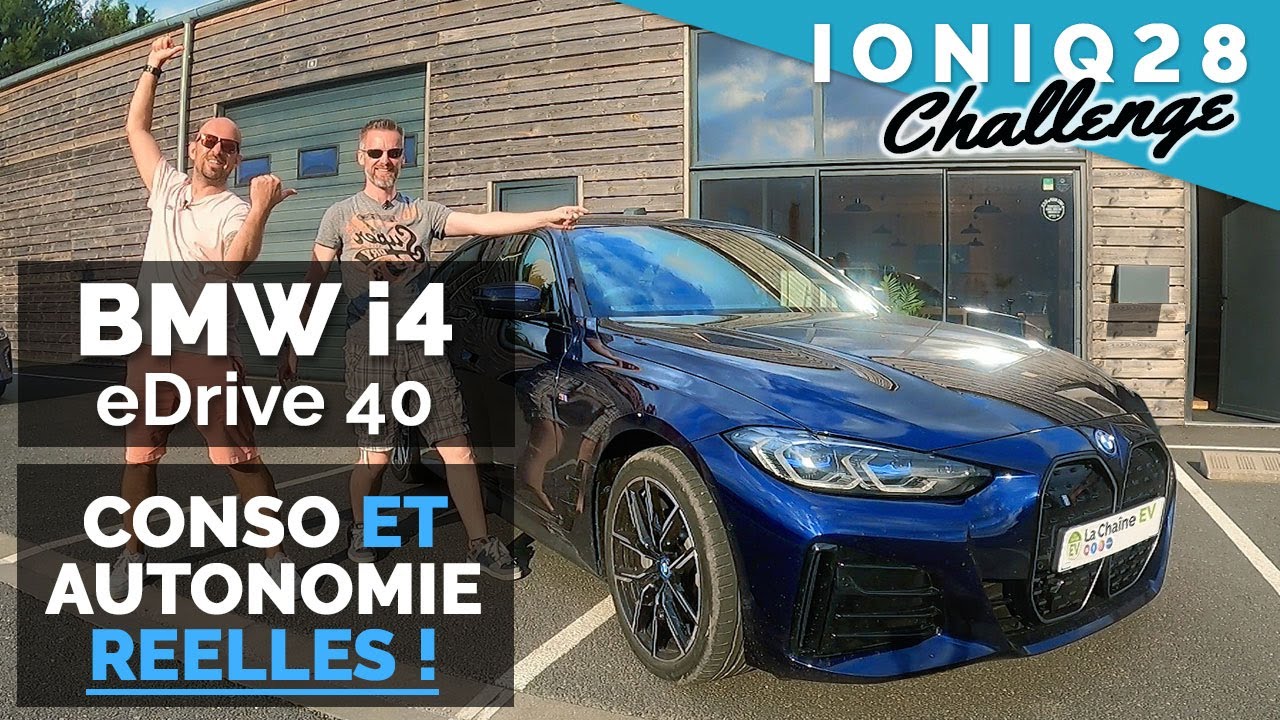 Bmw i4 eDrive 40 : une efficience de berline ? (Essai conso Ioniq 28 challenge)