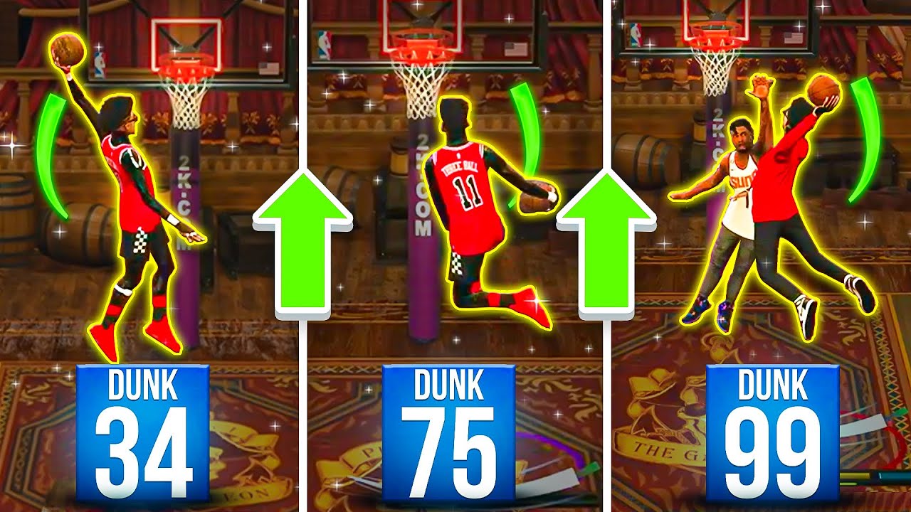 WINNING a GAME WITH EVERY DUNK RATING in NBA 2K23...