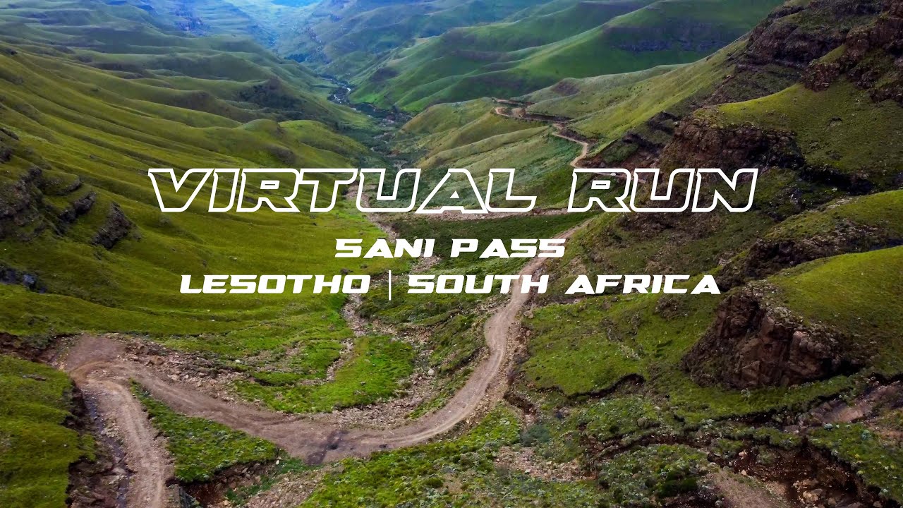 Virtual Run: Sani Pass Descent, Lesotho - KwaZulu-Natal, South Africa | Treadmill Running Scenery