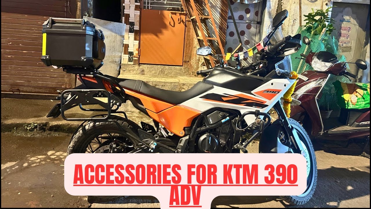 Accessories for the all new KTM ADV 390 S 2025 ||​⁠saddle stay, top rack, top box || @helmethub5414