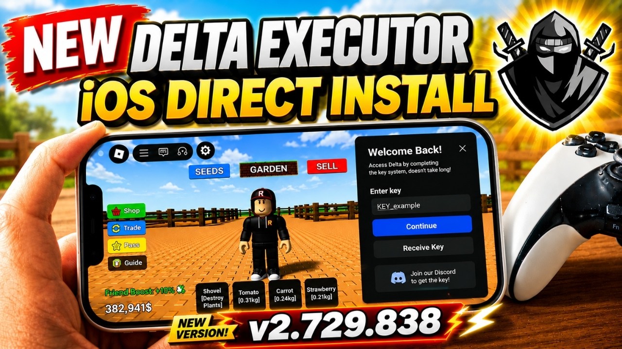 НОВАЯ Прямая установка Delta Executor Mobile на iOS v2.729.838 | ЛУЧШИЙ Roblox Executor для iPhon...