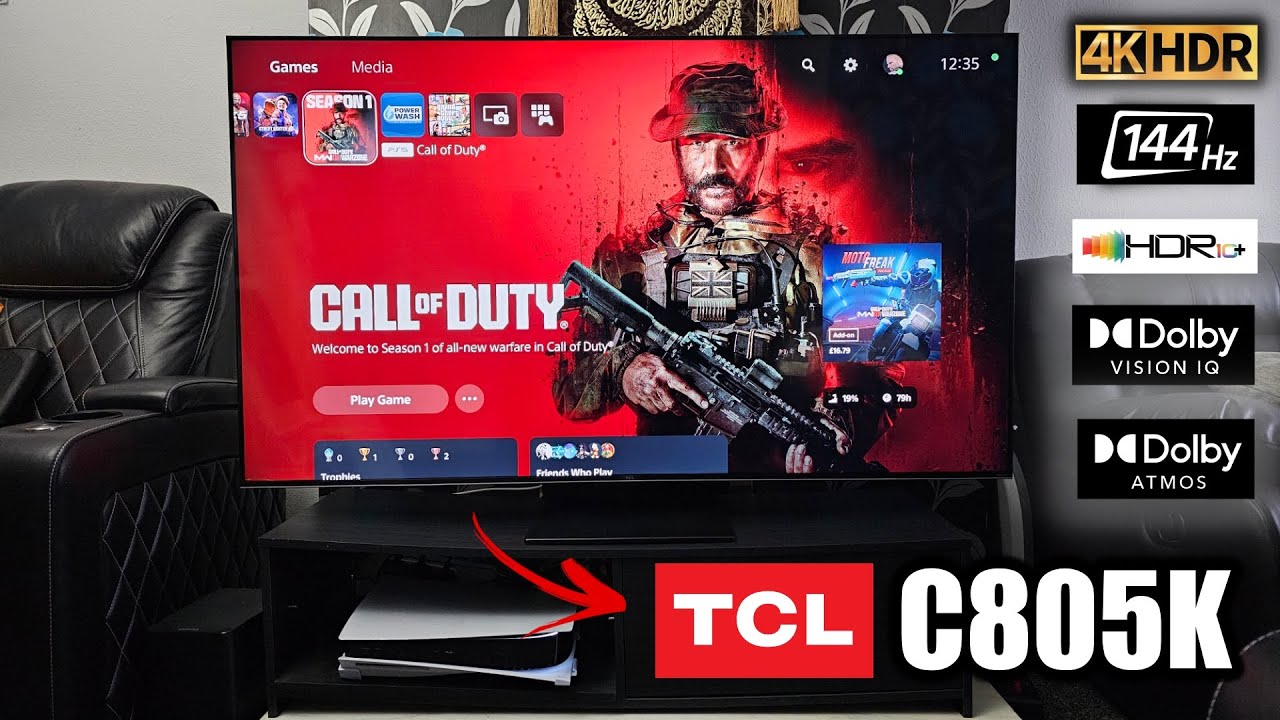 Обзор мини-LED-телевизора TCL C805K! Лучший игровой процесс нового поколения! (4K 144 Гц, Dolby V...
