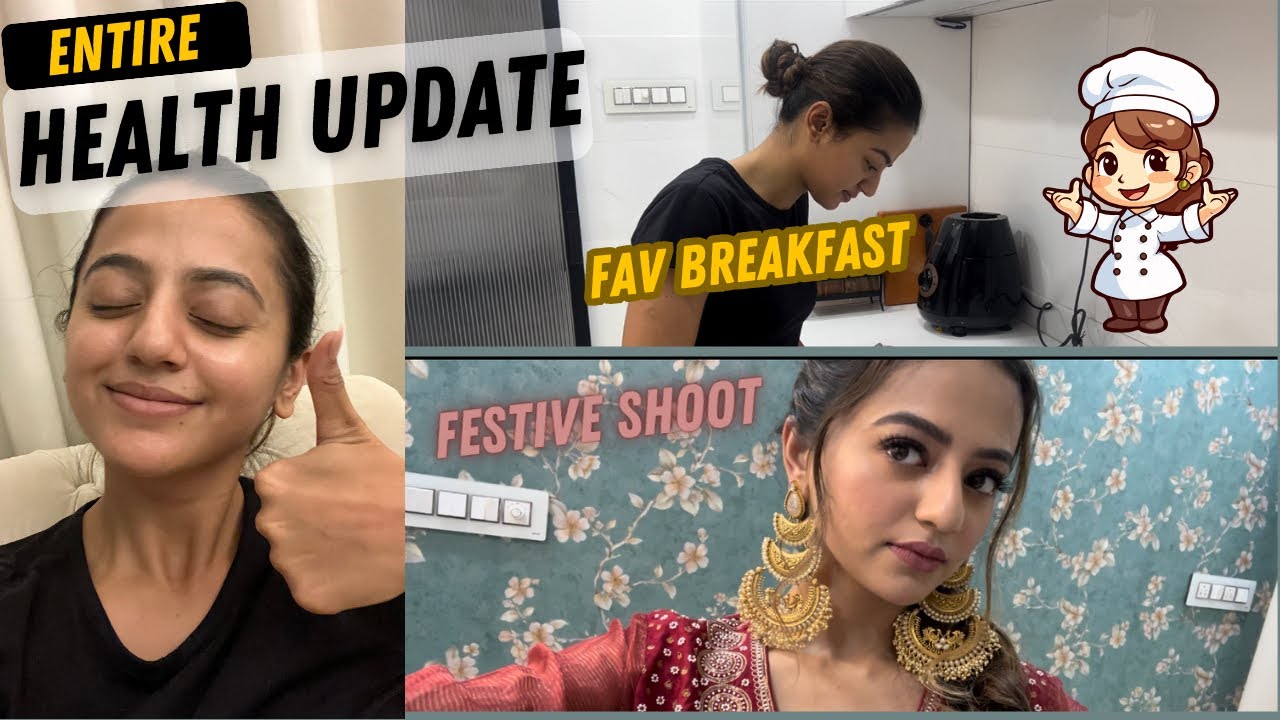 My entire health update 🥲🫠 Festive shoot vlog and fav breakfast 😍  Diwali ki safai bhi kar li 🌝