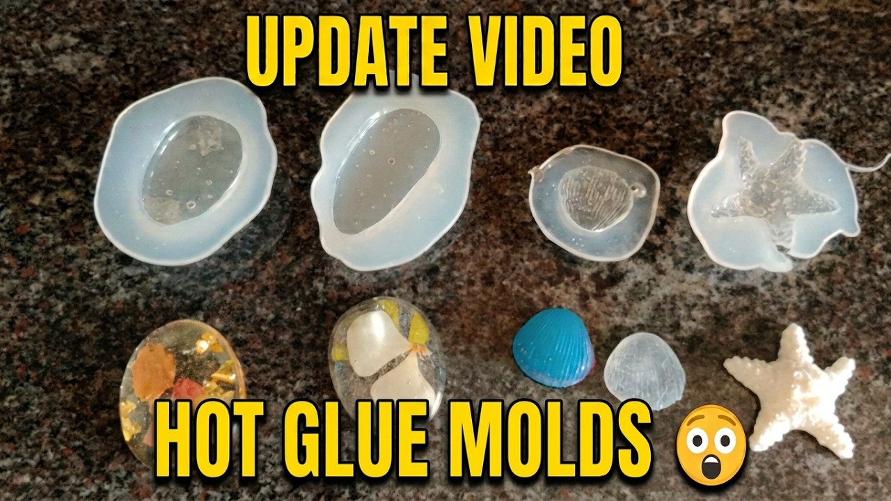 How to make a mold from Hot Glue for Resin: UPDATE VIDEO