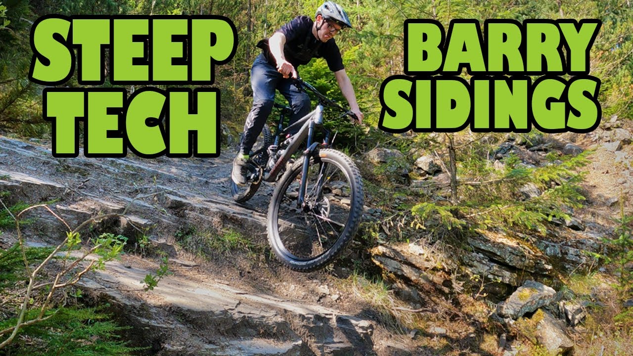 RIDING CRAZY TRACKS AT BARRY SIDINGS - STEEP TECH IN SOUTH WALES