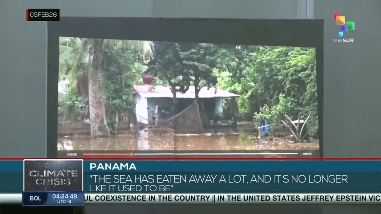 Rising sea levels threaten communities along Panama's pacific coast