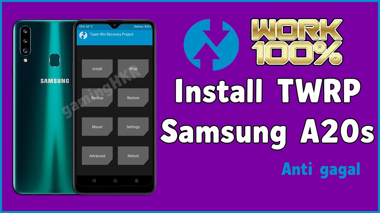 Cara Pasang TWRP Samsung Galaxy A20s (SM-A207) Terbaru | Recovery Mode Custom Samsung A20s