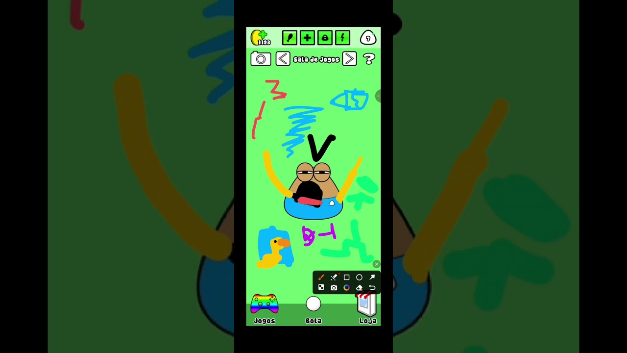 O Pou fez birra no shopping (espero que gostem infelizmente sou doente)