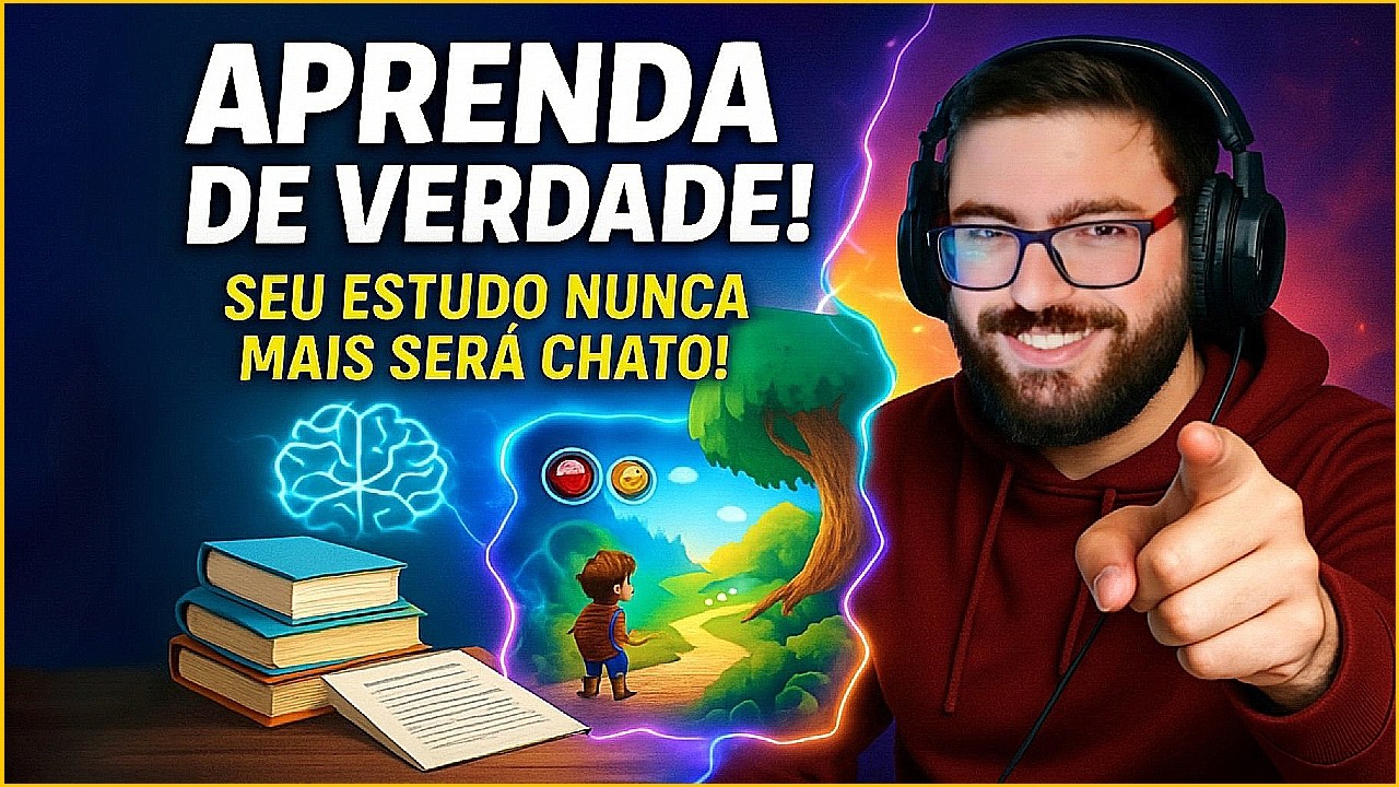 Sua Curiosidade Vai EXPLODIR: A IA Transforma Qualquer Assunto de estudo em um Jogo!