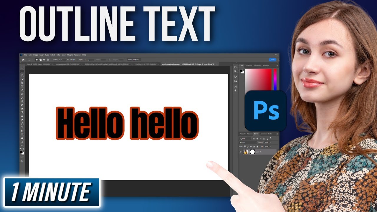 How to Outline Text in Photoshop 2026