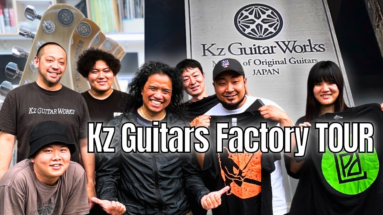 BOUTIQUE Japanese Guitar Factory Visit - Kz Guitar Works