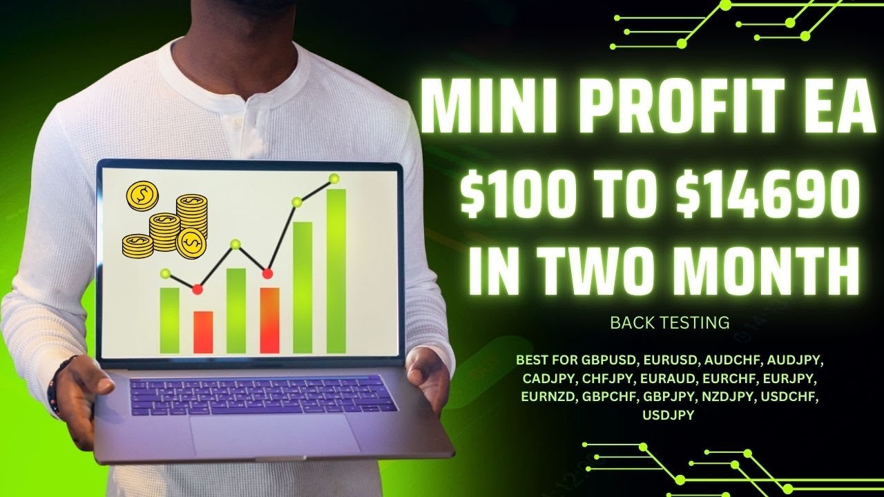 Mini Profit EA || $100 To $14690 In Two Month MT4 Back Testing || Best Forex EA (Robot)