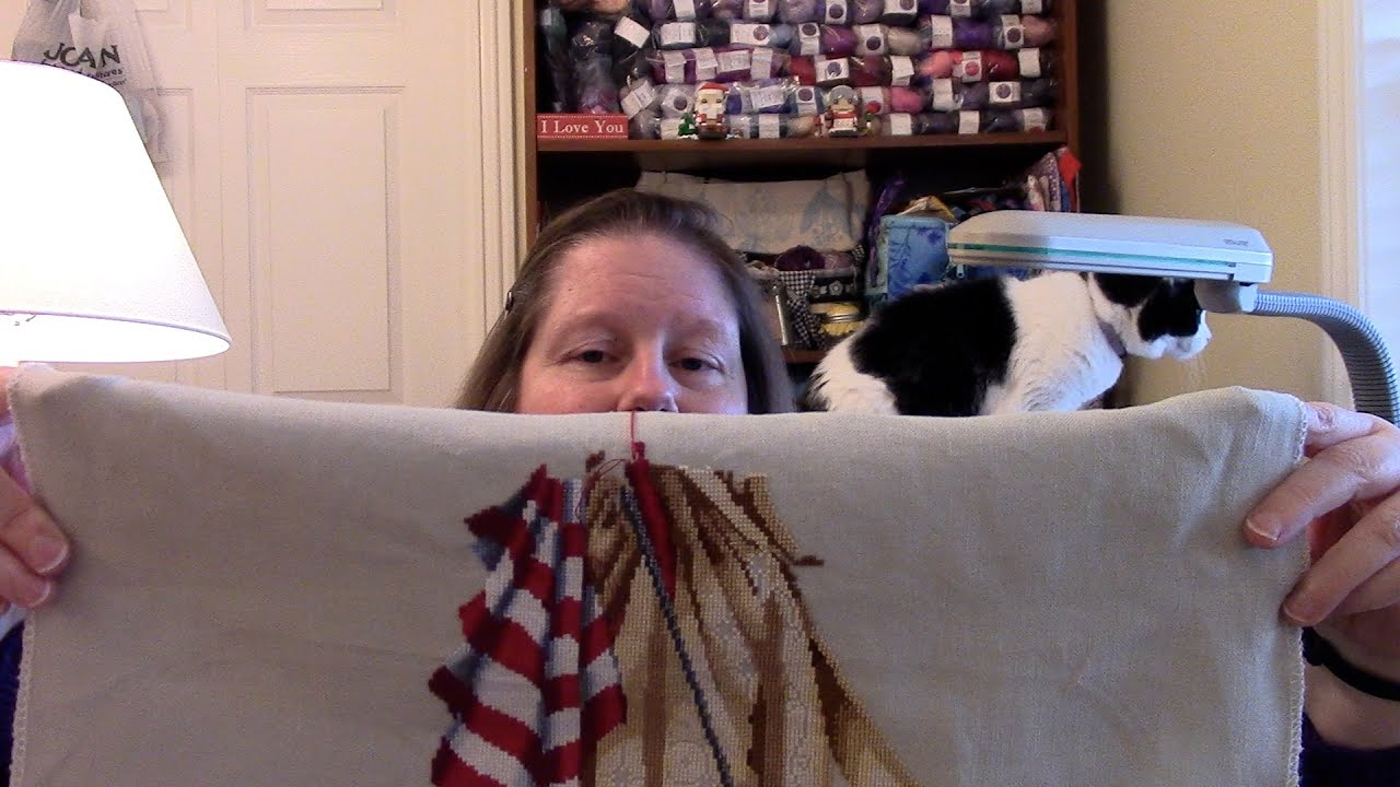 Flosstube 133 - Lady of the Flag, unframed!
