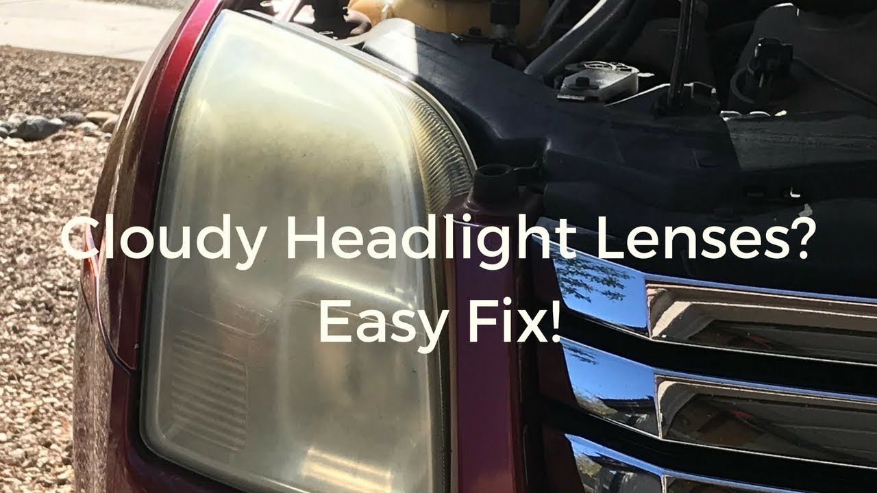Easy Fix to Cloudy Headlight Lenses